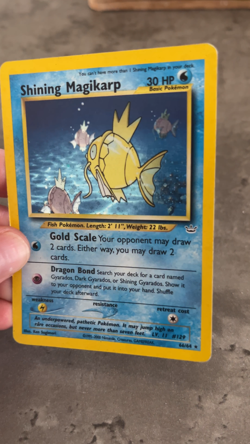 Pokemon TCG Shining Magikarp Neo Revelation 66/64 Holo Unlimited Super Holo Rare - Image 2