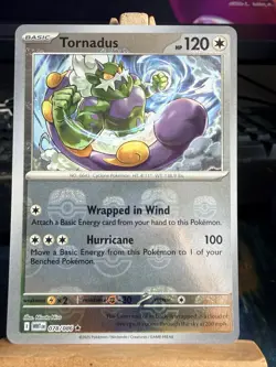 Pokemon Card - Tornadus 078/086 White Flare English - Master Ball Reverse - NM ⭐ - Image 1
