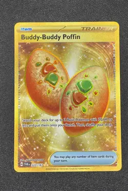 Pokemon TCG Buddy-Buddy Poffin Gold Twilight Masquerade Card 223/167 - Image 1