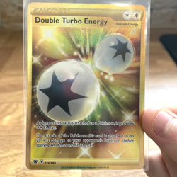 Pokemon TCG: Gold Double Turbo Energy 216/189 Astral Radiance Gold Secret Rare - Image 1