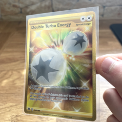 Pokemon TCG: Gold Double Turbo Energy 216/189 Astral Radiance Gold Secret Rare - Image 3