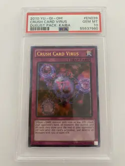 Crush Card Virus PSA 10 Ultimate Rare UTR DPKB EN039 Yugioh 2010 LOW POP - Image 1