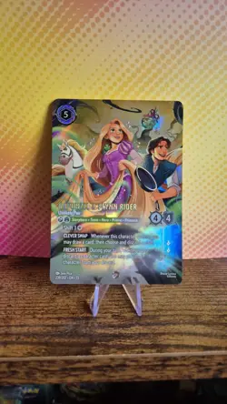 Disney Lorcana Attack of the Vine Rapunzel Flynn Rider Enchanted Pack Fresh NM - Image 1