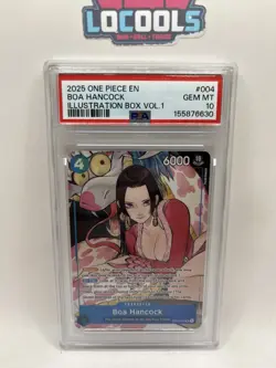 2025 One Piece EN Boa Hancock Illustration Box Vol. 1 #ST17-004 PSA 10 GEM MINT - Image 1
