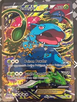 Pokemon TCG Venusaur EX XY123 XY Promo Holo 180 HP English Card - Image 1