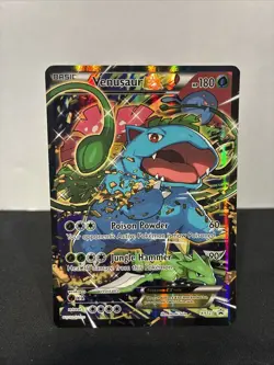 Venusaur EX XY123 Pokemon Black Star Promo Full Art XY Holo - Image 1