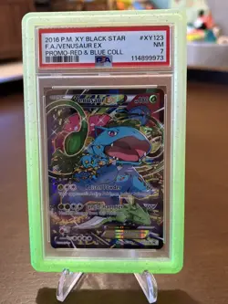Venusaur EX 2016 Pokemon XY Black Star Promo Red & Blue Collection #XY123 PSA 7 - Image 1