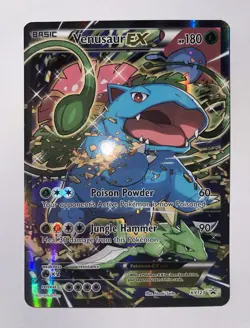 Pokemon TCG Venusaur EX XY123 XY Promo Holo English 180 LP - Image 1