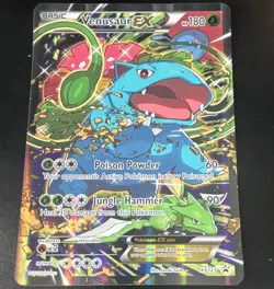 (Jumbo) Pokemon TCG XY Promo Venusaur EX XY123 Holo Jumbo Promo English 2016 - Image 1