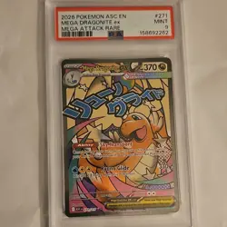 Pokemon Co. Mega Dragonite ex 271/217 Ascended Heroes MAR Holo EN PSA 9 - Image 1