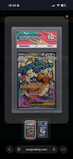 Pokemon TCG Mega Dragonite EX MAR Ascended Heroes 271/217 Ace 10 PERFECT SUBS! - Image 1