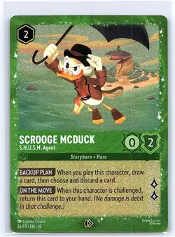 Scrooge McDuck Disney Lorcana Promo Cards 36 Cold Foil - Image 1