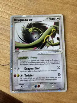 Rayquaza ex Promo Holo EX 2006 English 100 HP Nintendo Tin Card #039 LP - Image 1