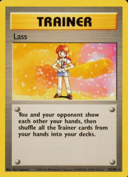 1999 Pokemon TCG - Lass - Base Set - Uncommon Card - 75/102 - Image 4