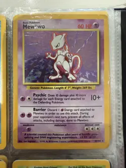 Pokemon WOTC Card - Mewtwo - Base Set - Holo Rare - 10/102 - LP - Image 1