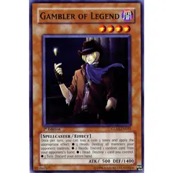 Gambler of Legend - GLAS-EN031 Yu-Gi-Oh! TCG Card Common 1st Edition - Image 1