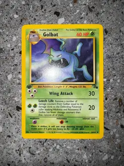 Pokemon TCG Cards 1st Edition Golbat 34/62 Fossil Uncommon NM - Image 3