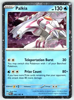 Palkia (Cosmos Holo) 040/182 Rare Miscellaneous Cards & Products Pokemon - Image 1