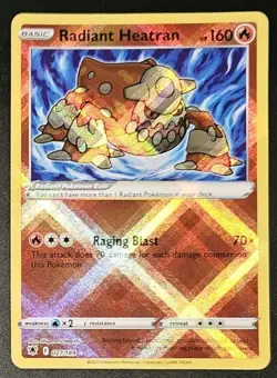 Radiant Heatran 027/189 2022 Pokemon Sword & Shield Astral Radiance Rare Holo - Image 1