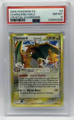 2006 Pokemon EX Crystal Guardians Charizard #4 Holo PSA 8 🔥 - Image 1