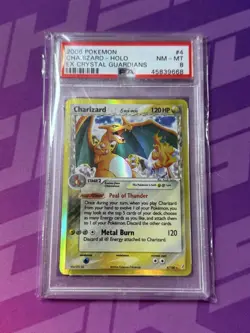 Pokemon TCG Charizard Delta Holo 4/100 EX Crystal Guardians 2006 PSA 8 - Image 1