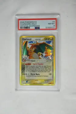 Pokemon TCG Charizard Delta Holo 4/100 EX Crystal Guardians 2006 PSA 8 - Image 2