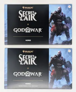 *IN HAND* MTG Secret Lair Playstation God of War: Norse - FOIL & NON-FOIL SET! - Image 1
