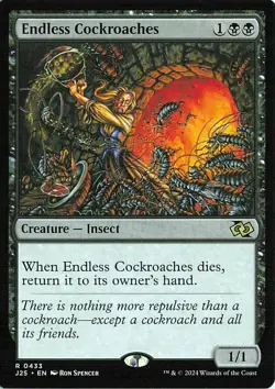 Endless Cockroaches 433 Rare Foundations Jumpstart Magic: The Gathering NM - Image 1