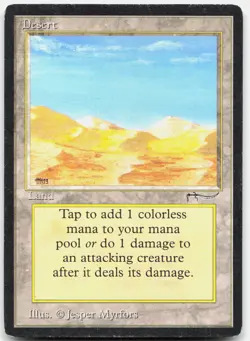 Desert Heavily Played Arabian Nights Common Magic: The Gathering - Image 1