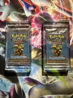 Wizards of the Coast Sealed Pokemon Aquapolis 2 Booster Packs /w Cases 76930964026 - Image 1