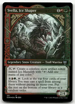 Svella, Ice Shaper (Showcase) #331 (Foil) (NM) Kaldheim KHM Magic MTG - Image 1