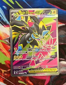 Mega Zeraora ex 098/084: Pitch Black Full Art Holo Ultra Rare. NM Pokemon - Image 1