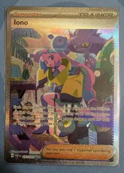 Pokemon TCG Iono Scarlet & Violet Paldean Fates Holo Card 237/091 - Image 1
