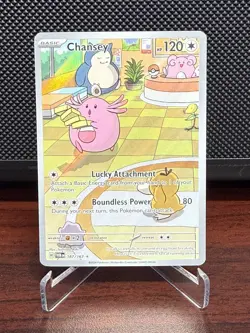 Pokemon TCG Chansey Illustration Twilight Masquerade Card 187/167 NM - Image 1