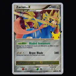 Zacian LV. X SWSH135 Sword & Shield Promo Holo Promo Pokemon TCG NM - Image 1