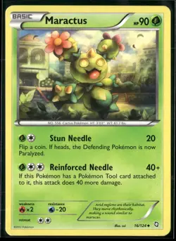Maractus 16/124 Uncommon Dragons Exalted Pokemon Near Mint - Image 1