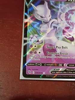 Mewtwo V 030/078 Pokemon GO Holo NM - Image 5