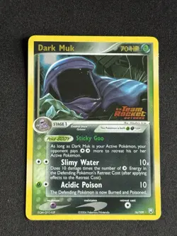 Dark Muk 16/109 Team Rocket Returns Reverse Holo Stamped Pokemon Card - Image 1