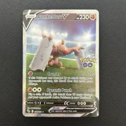 Pokemon Card Conkeldurr V 074/078 Pokemon Go Full Art Alternate Ultra Rare NM - Image 2