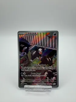 Houndour 204/197 Illustration Rare Obsidian Flames Pokemon Holo Near Mint 204/19 - Image 1