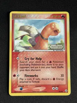 Torkoal - 27/92 Legend Maker Reverse Holo Rare STAMPED Pokemon - NM/LP - Image 1