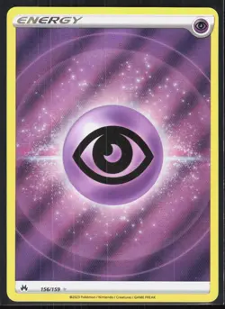 Psychic Energy 156/159 2023 Ultra Rare Crown Zenith Pokemon Holo - Image 1