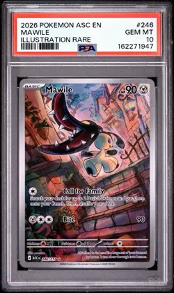 2026 POKEMON ASC EN-ASCENDED HEROES ILLUSTRATION RARE #246 MAWILE PSA 10 - Image 1