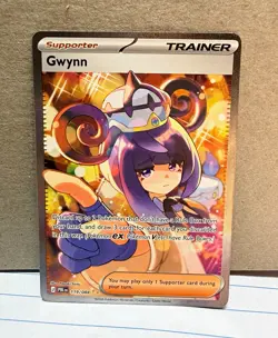 Pokemon TCG Gwynn Trainer Supporter SIR Full Art Holo Rare 119/084 English 2026 - Image 1