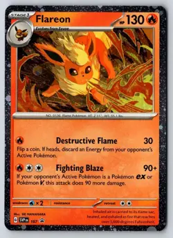 Flareon (Cosmos Holo) 167 Promo Scarlet & Violet Promo Pokemon Near Mint - Image 1