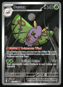 DUSTOX 220/217 ILLUSTRATION RARE ASCENDED HEROES POKEMON HOLO NEAR MINT - Image 1