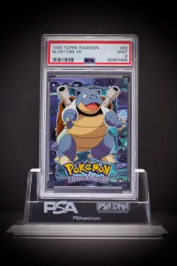 1999 Topps Pokemon Blastoise #E9 PSA 9 - Image 1