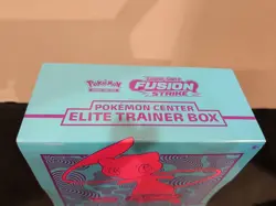 Pokemon TCG Pokemon Center Fusion Strike Elite Trainer Box Tears In Plastic - Image 2