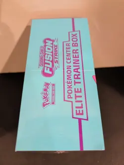 Pokemon TCG Pokemon Center Fusion Strike Elite Trainer Box Tears In Plastic - Image 5
