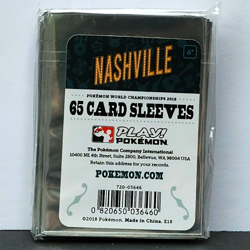 Pokemon 2018 World Championships Nashville Exclusive Sleeves (x65) SEALED - Image 2